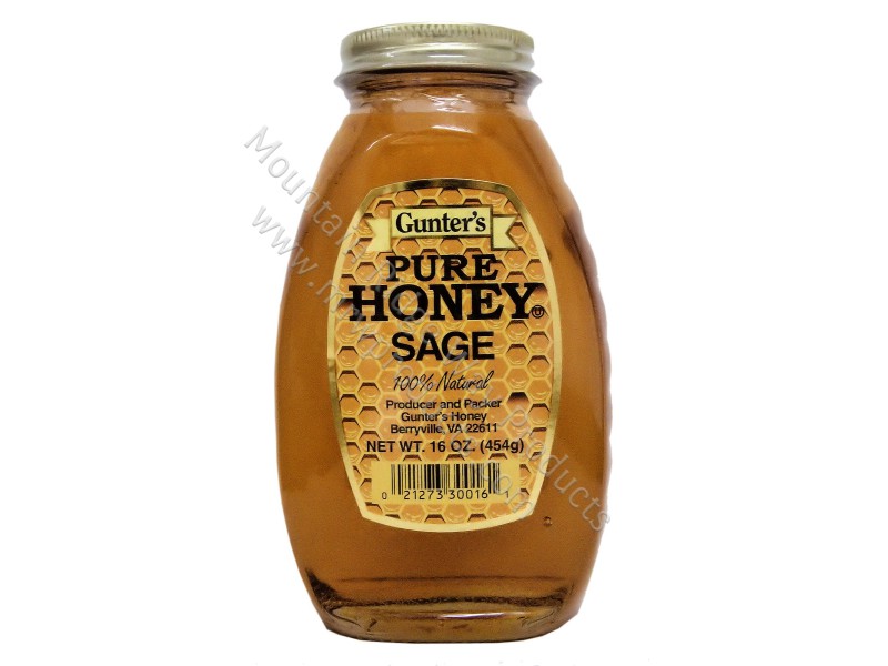 Gunter's Sage Honey - 1 lb. Jars - Case of 12